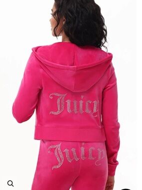 Juicy Couture Rhinestone Logo Tracksuit L